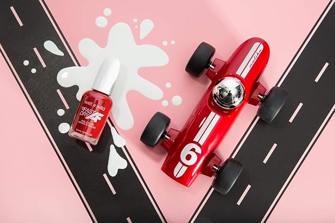 wet n wild Fast Dry AF Nail Polish, Quick 40 Second Dry Time, Long Lasting High-Shine - Red Light District