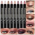 Kaely 8Pcs Cream Eye Shadow Sticks Set, Matte Shimmer Eyeliner Pencil Eyeshadow Palette Makeup, Eye Highlighter Brightener Stick for Older Women Waterproof Pigmented, sombras para ojos 08