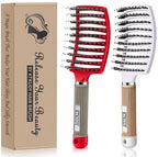 Detangling Brush Boar Bristles Set