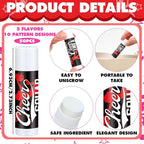 50 Sets Cheer Gifts Bulk 50 Cheer Lip Balm Bulk Moisturizing with 50 Organza Drawstring Gift Bags 50 Tags Cheerleader Gifts Cheer Gifts Bulk for Team (Red)