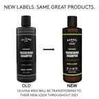 Barrel and Oak - Caffeinated Thickening Shampoo, Biotin Shampoo, Hair Care for Men, Strengthens & Hydrates, Biotin for Thicker Hair, Essential Oil-Based Scent, Vegan (Coffee & Citrus, 16 oz)