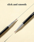 Eyeliner Brush Ultra Fine Point Premium Gel Eyeliner Brush Nylon Bristles Professional Makeup Tools for Lquid Powder And Paste Black (E819)