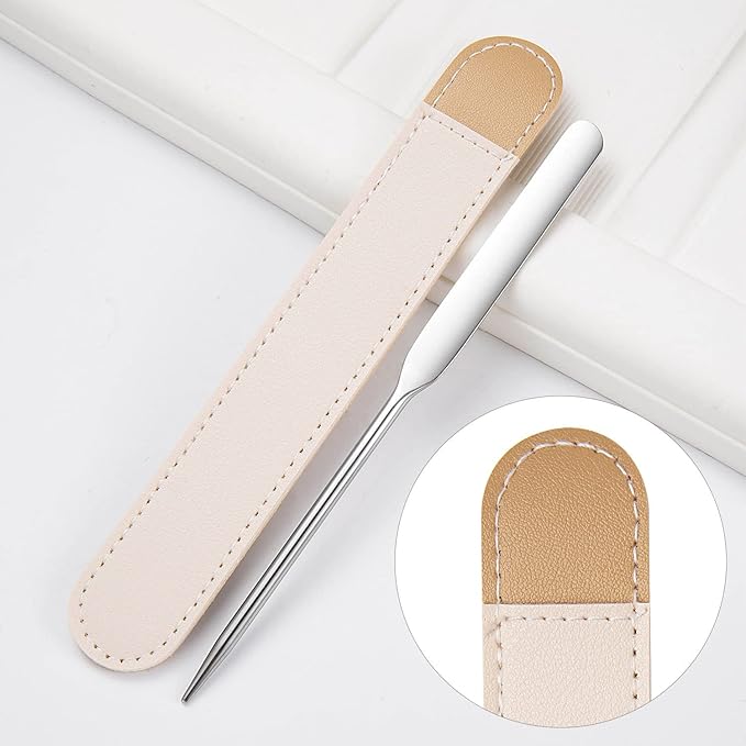 Foundation Spatula, 3-Pack Acrylic Nail Art Palette Oblique