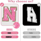 Personalized initial letter makeup bag,