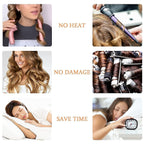 – 7-Piece Hair Styling Bundle, Heatless Hair Curler with Silk Scrunchies, Claw Clip and Hair Clips for DIY Overnight Curls, Comes with a Microfiber Scrunchie for Fast Hair Drying