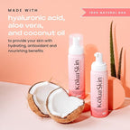 KoluaSkin by Koluawax Self Tanner Mousse, Medium - Natural-Looking Sunless Body Fake Tan - Dries Quickly w/No Streaks, Hydrates Skin - Light Tropical Scent, Dermatologist-tested for Sensitive Skin, 7oz