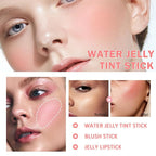 3 PCS Cooling Water Jelly Tint/Blush,Chill (Poppy Pink+Coral+Berry) Lip