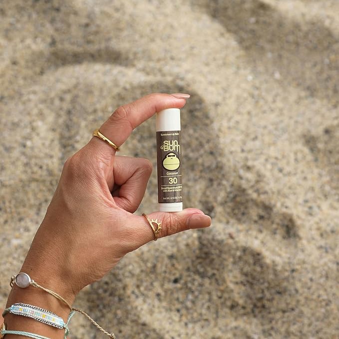Sun Bum SPF 30 Sunscreen Lip Balm | Vegan and Cruelty Free Broad Spectrum UVA/UVB Lip Care with Aloe and Vitamin E for Moisturized Lips | Coconut Flavor |.15 oz