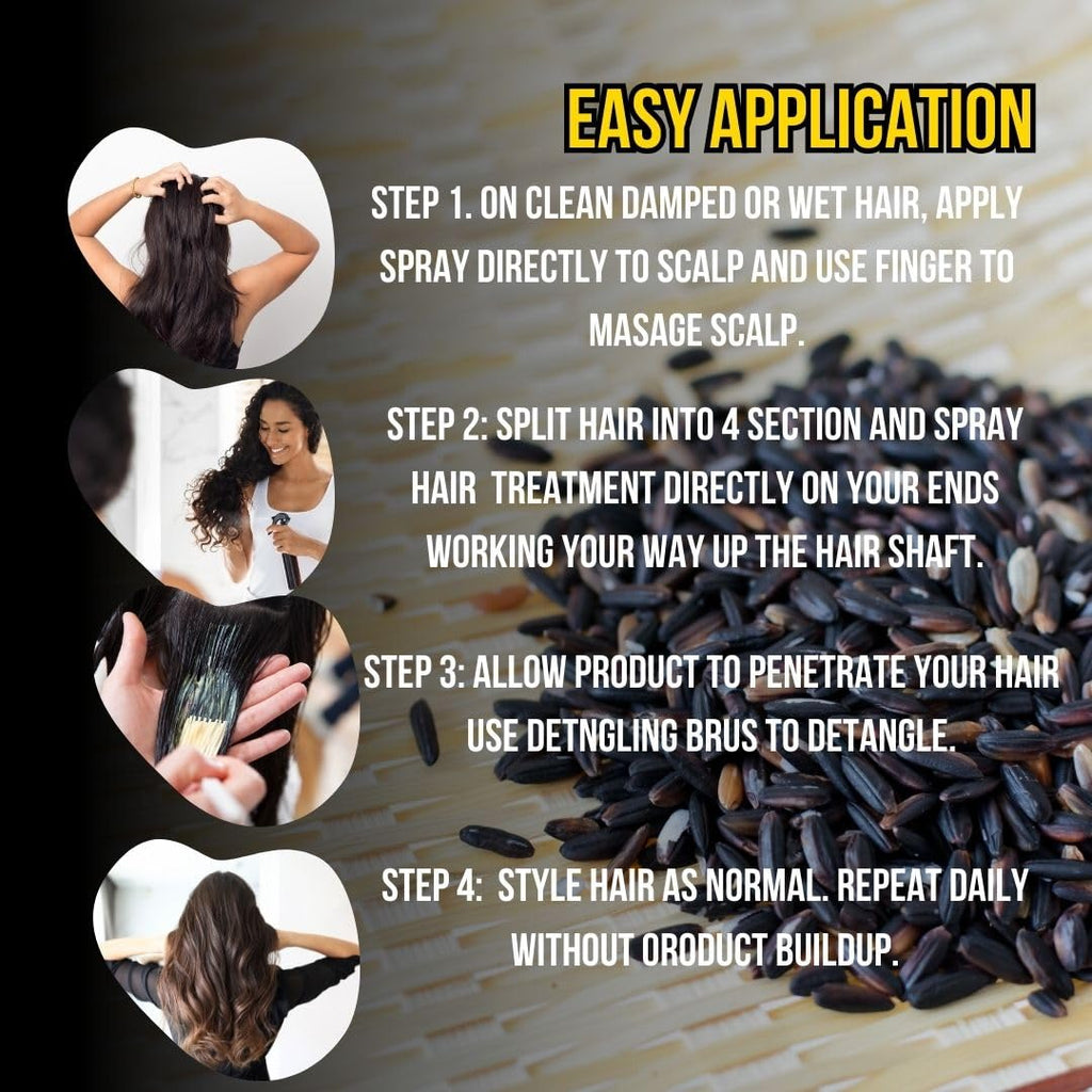 Rice Water for Hair Growth, Rice Water, Rice Water Spray, Rice Water for Hair, Rice Water Spray (4 OUNCES)