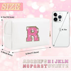 Personalized initial letter makeup bag,