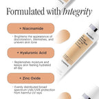 Brandefy UV Tinted SPF 50 Face Sunscreen - Broad Spectrum with Clear Zinc Oxide, 2.2 oz Pump - Made In The USA.