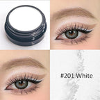 Erinde White Matte Eyeshadow Palette, Single White Pressed Powder Eye Shadow, Ultra-Blendable, Pigmented Color, Long Lasting, Halloween Blood Makeup Base, Cruelty-Free & Vegan