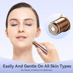 Facial Hair Remover for Women,Painless Hair Shaver Rechargeable with LED Light, Flawless Lady Face Electric Razor,The Great Female Mustache Removal (Rose Pink (with 1 Replacement Heads))