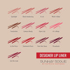 Runway Rogue Designer Liner Lip Pencil, Matte Crimson Lip