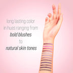 Women's Cosmetics NATURAL BEAUTY Blush and Eyeshadow Palette - 12 Shades Shimmer and Matte Finishes