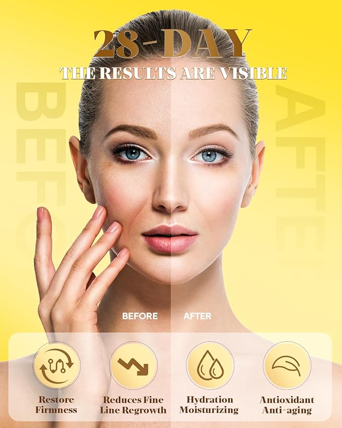 3% Retinol Cream Face Moisturizer, Anti Aging Neck Firming Cream with Collagen, Day & Night Face Cream with Hyaluronic Acid, Lifting & Tightening Wrinkle for Women & Men, 1.7 FL OZ, 3PC