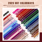 MEFA Gel Nail Polish Kit with U V Light, 42 Colors Fall Winter 60 Pcs Gel Nail Starter Kit with Base Matte Glossy Top Coat, Nail Art Accessories, Nail Tool Box, Cuticle Remover Care Mnicure DIY Salon