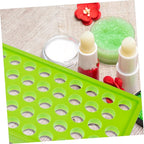 50 Lipstick Filling Mold Lip Balm Filling Spatula Lip Gloss Tray Labels for Tubes Lip Tubes Stand Tray Lip Balm Container Tray Lip Treatment Kit Diy Kit Supplies Manual Plastic