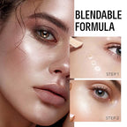 KYDA Liquid Highlighter, Natural Shimmer Tinted, Lasting Glossy Finish, Silky Creamy Lightweight Cover, Radiant Glow Face Enhancing Makeup, Body Liquid Illuminator-Champagne