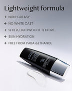 SPF 50 DOMINAS Sunscreen (Pack of 2, 1.7fl oz*2) - Korean Skin Care, UV Defense Sunblock, No White Cast, Non-Greasy, Hydrating, Lightweight Protection for Face & Body, Niacinamide, Sun Cream