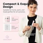 Women's Eyebrow Trimmer & Facial Hair Remover, 2 in 1, Double Rotating Blades, Safe, Painless, Hypoallergenic, Rechargeable, USB Charging