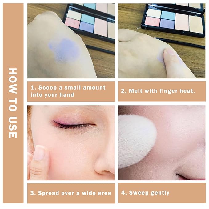 Color Corrector Palette Concealer Contour Palette Natural Brighten