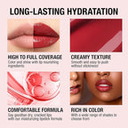 Jolilab 6 Colors Cream Texture Lip Gloss Set - Highly Pigmented, Long - Lasting, Moisturizing Makeup for Women(SetA 6Color)