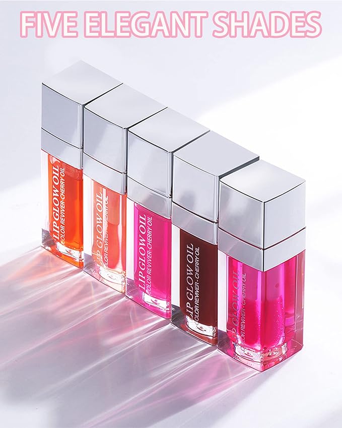 Plumping Lip Glow Oil,Hydrating Tinted Lip Lipstain,Gift
