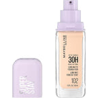 Maybelline Super Stay Lumi-Matte Foundation, Lightweight and Buildable Full Coverage Foundation Makeup For Up To 30HR Wear, 102, 1 Count
