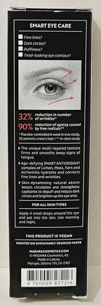 MÁDARA Organic Skincare | SMART Anti-Fatigue Eye Rescue Cream - 15 ml, With a Smart Antioxidant Complex, Natural Aescin And Caffeine, 100% Natural Origin, Vegan, Ecocert Certified