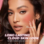 4 Colors Liquid Blush Makeup Kit, Long Lasting Pigmented Natural Matte Face Blush Cream Gel, Lightweight, Blendable, Cruelty Free Women Face Cosmetics Set 4Pcs