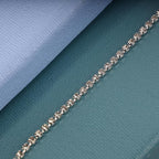 Boho Crystal Thigh Chain Silver Body