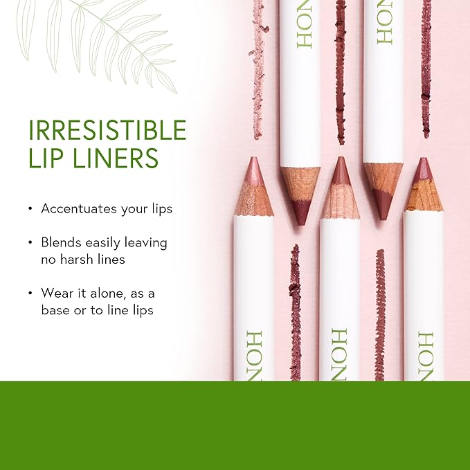 Honeybee Gardens Irresistible Lip Liner In Zen, Warm Pink Color, Long-Lasting, Gluten-Free, Vegan, 0.04 oz