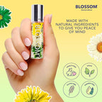 Blossom Roll on Lip Gloss, Scented Clear High Shine Moisturizing Lip Oil, Non Sticky, Infused with Real Flowers, Made in USA, 0.2oz, Pineapple