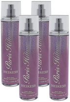 Paris Hilton Heiress for Women - 8 oz Body Mist Spray (Pack of 4)