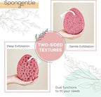 Spongentle Deep Cleansing Body Loofah Sponge, Natural Colors, for Bath and Shower, Multiple Textures for Gentle and Deep Exfoliation, Generous and Rich Lather, (Pack of 2)