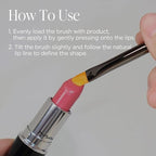 Piccasso 501 Lip Brush – Professional Lip Brush for Precise Lip Gloss & Lip Stain Application, Smooth Color Payoff & Defined Lip Lines, Synthetic Makeup Brush for Clean, Flawless Finish