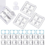 Framendino, 4 Sets Acrylic Empty Eye Shadow Pallet