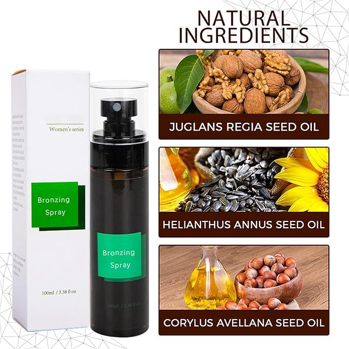 Tanning Accelerator Spray, Waterproof Tanning Spray, Tanning Spray For Sunbed, Women Moisturize Tanning Lotion, Flawless Self Tanning Spray For Indoor & Outdoor, Brown Shine Tanning Oil For Men