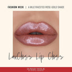Runway Rogue LuxGloss Lip Gloss, High-Pigment Shimmery Rose-Gold Lip Gloss, ‘Fashion Week’