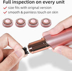 Facial Hair Remover Replacement Heads Gen 1 for Finishing Touch Flawless Facial Hair Removal,Effective Compatible with Flawless Shaver Tool for Women 18K Gold-Plated Rose Gold, 6 pcs,As Seen On TV.
