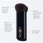 Saie The Big Liquid Foundation Brush - Soft, Multi-Use Makeup Brush for Buffing, Blending & Building - Made with Cruelty-Free, Synthetic Bristles & Creates a Seamless Finish (1 Count)