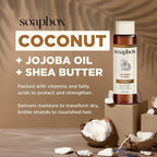Soapbox Shampoo and Conditioner Set with Coconut Oil, Jojoba Oil, Aloe and Shea Butter to Moisturize and Nourish for All Hair Types, 16 Ounces Each (Pack of 2)