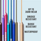 Maybelline TattooStudio Long-Lasting Sharpenable Eyeliner Pencil, Glide on Smooth Gel Pigments with 36 Hour Wear, Waterproof, Deep Onyx, 1 Count