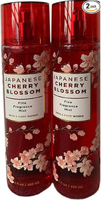 Japanese Cherry Blossom Fragrance Mist 8 oz (Set of 2) Packaging May Vary
