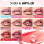 CATKIN Lip Plumper Gloss, Tinted Lip Serum with Hyaluronic Acid & Jojoba Oil, Non-sticky Volumizing Hydrating Formula for a High Shine Maximum 3D Look, Plump & Soft Lips 0.12 Fl Oz-C10 Amethyst Planet