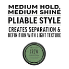 American Crew Men's Hair Forming Cream, Like Hair Gel with Medium Hold & Medium Shine, Travel Size, Duo Gift Set