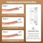 Eyebrow Razor Dermaplaning Tool with 10 Blade Refills Exfoliating Face Razors for Women Facial Razor for Peach Fuzz and Eyebrow Hair Removal