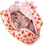 Soidram pink makeup bag quilted