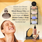 Kitsch Coconut Oil Shampoo Bar - Hydrate & Soften Dry Damaged Hair - Deep Moisturizing Curly Hair Shampoo - Safe Shampoo for Color Treated Hair - Silicone, Paraben & Sulfate Free - 3.2 oz